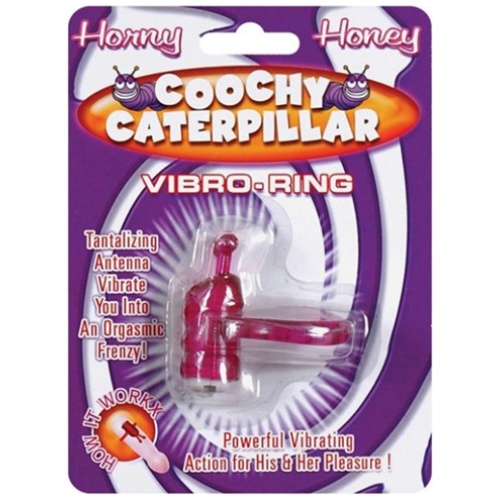 Horny Honey Vibro Ring Coochy Caterpillar - Magenta