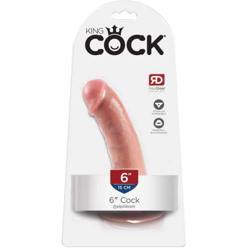 King Cock 6-Inch Cock - Flesh