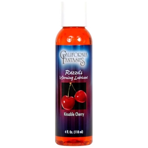 Razzels Warming Lubricant - Kissable Cherry - 4 Oz. Bottle