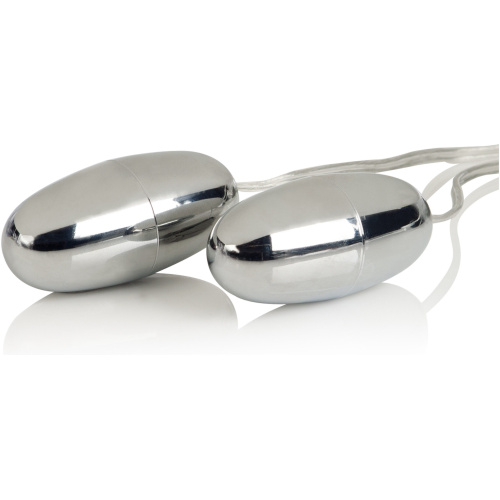 Pocket Exotics Vibrating Double Silver Bullets