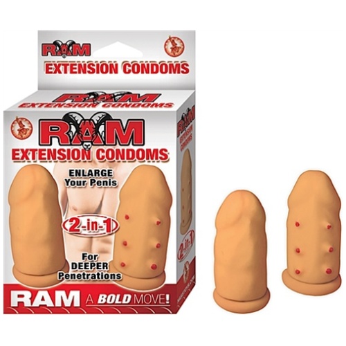 Ram Extension Condoms - Flesh