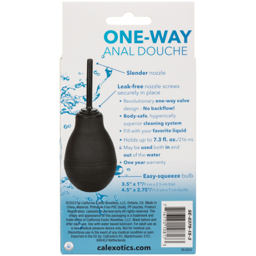One Way Anal Douche - Black