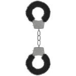 Pleasure Furry Handcuffs - Black