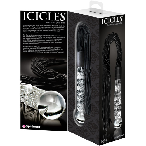 Icicles No. 38 - Clear / Black