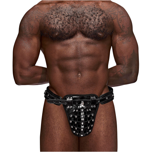 Taurus Leather Thong - One Size - Black