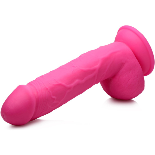 Pop Pecker 8.25 Inch Dildo With Balls - Pink