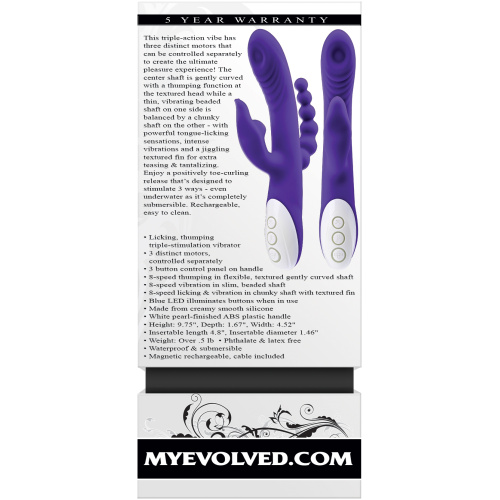 Lick Me - Triple Stim Vibe - Purple