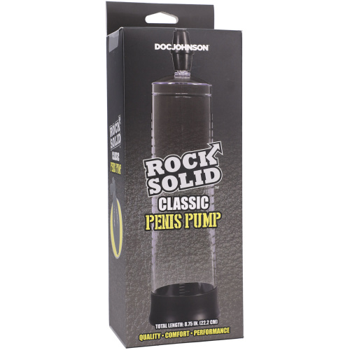 Rock Solid - Classic Penis Pump - Black/clear