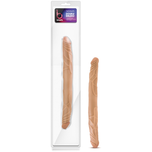 B Yours 14 Inch Double Dildo - Latin