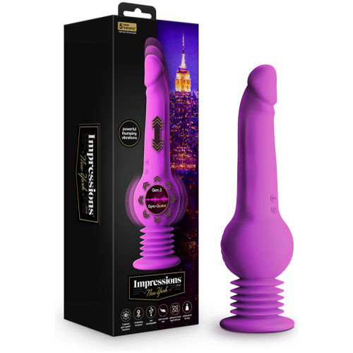 Impressions - New York - Gyro-Quake Dildo - Purple
