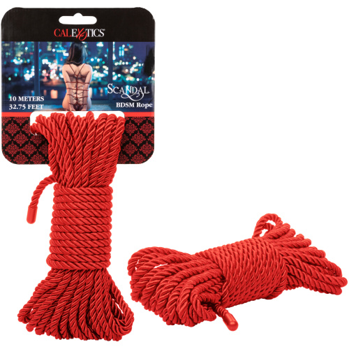 Scandal BDSM Rope 32.75ft/ 10m - Red