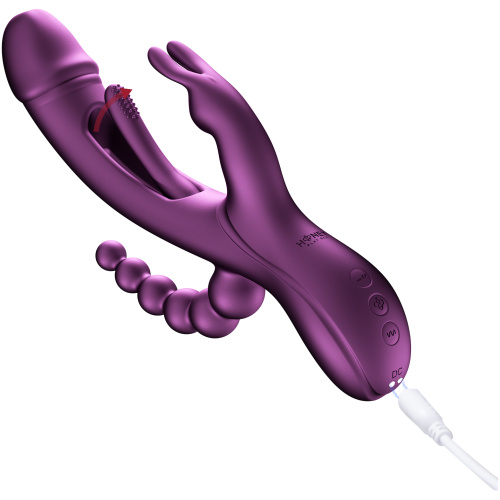 Trilux - App Controlled Rabbit Vibrator - Purple
