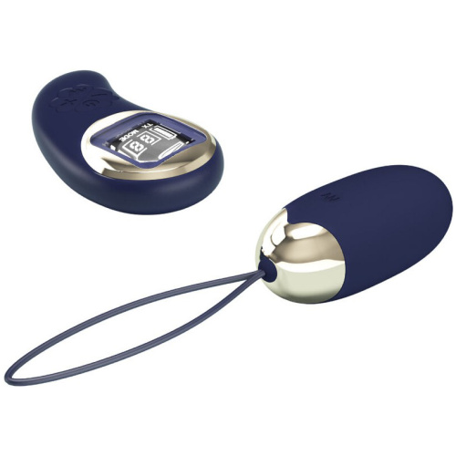 Mina Vibrating Remote Control Egg - Blue