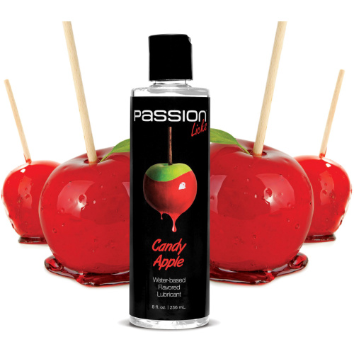Passion Licks Candy Apple Water Based Flavored Lubricant - 8 Fl Oz / 236 ml