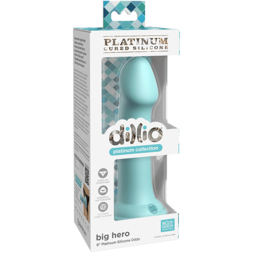 Dillio Platinum - Big Hero 6 Inch Dildo - Teal