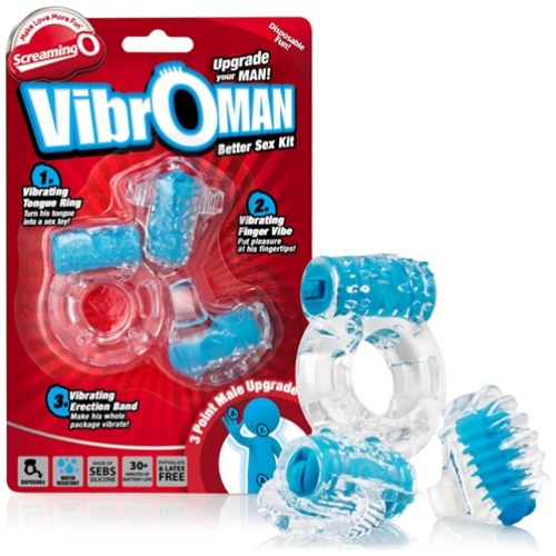 Screaming O Vibro Man - Each - Blue