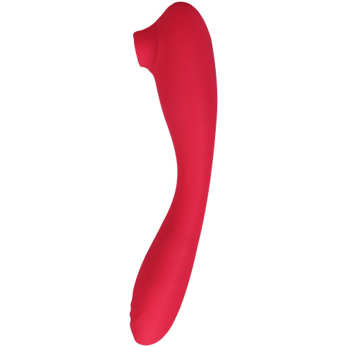 This Product Sucks - Sucking Clitoral Stimulator With Bendable G-Spot Vibrator - Pink