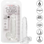 Size Queen 6 inch/15.25 Cm - Clear