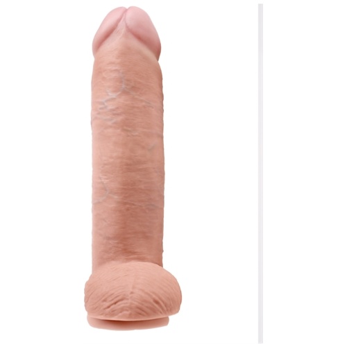 King Cock 12 Inch Cock With Balls - Flesh