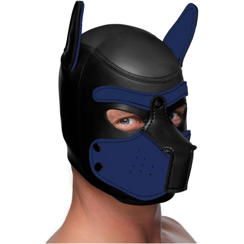 Spike Neoprene Puppy Hood - Blue