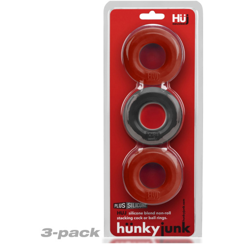 Huj3 C-Ring 3-Pack - Cherry / Ice