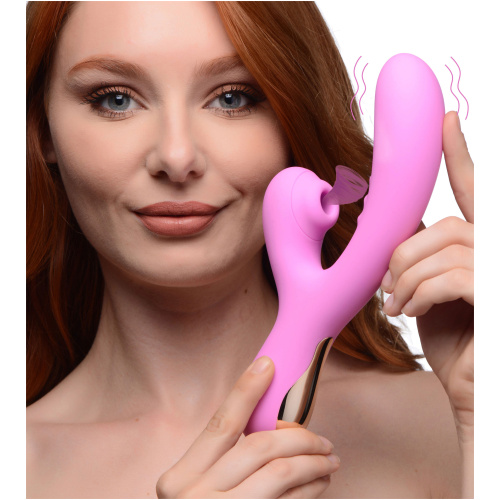 8x Silicone Suction Rabbit - Pink