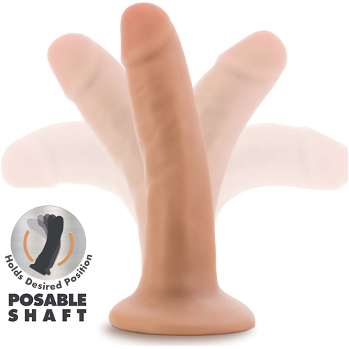 Dr. Skin Plus - 5 Inch Posable Dildo - Vanilla