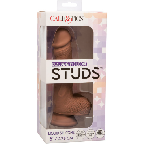 Dual Density Silicone Studs 5 Inch - Brown