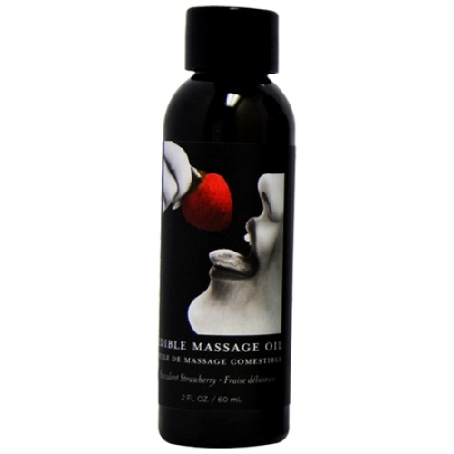Edible Massage Oil - Strawberry - 2 Fl. Oz.