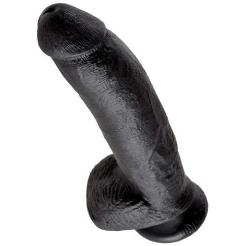 King Cock 9-Inch Cock With Balls - Black