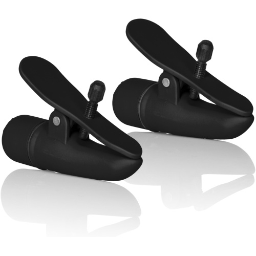 Nipple Play Nipplettes Vibrating Nipple Clamps - Black