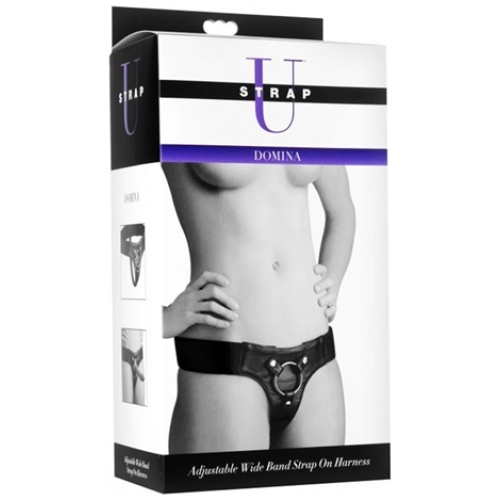 Domina Adjustable Wide Band Strap on Harness