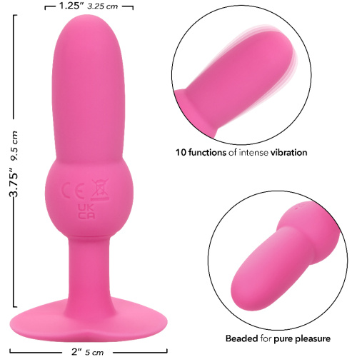 First Time Vibrating Beaded Probe - Pink