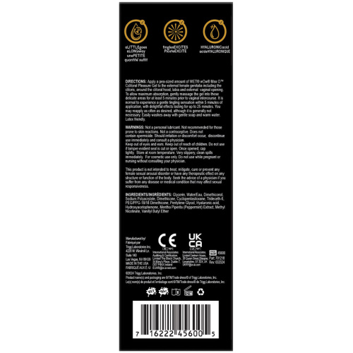 Wet Maximum Sensation Wow Clitoral Arousal Gel - 0.5 Fl. Oz.