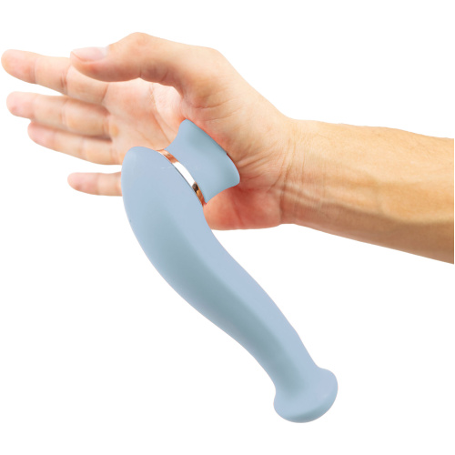 Destiny 15-Function Rechargeable Vibrating - Suction Wand - Blue