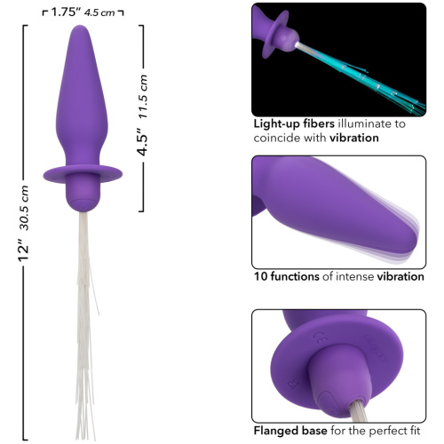 Southern Lights - Vibrating Light Up Anal Probe - Purple