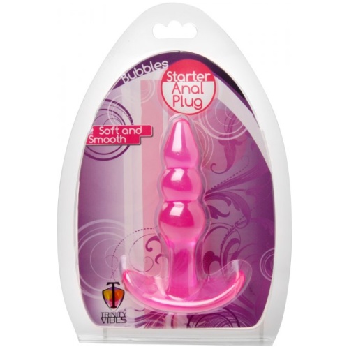 Bubbles Bumpy Starter Anal Plug - Pink