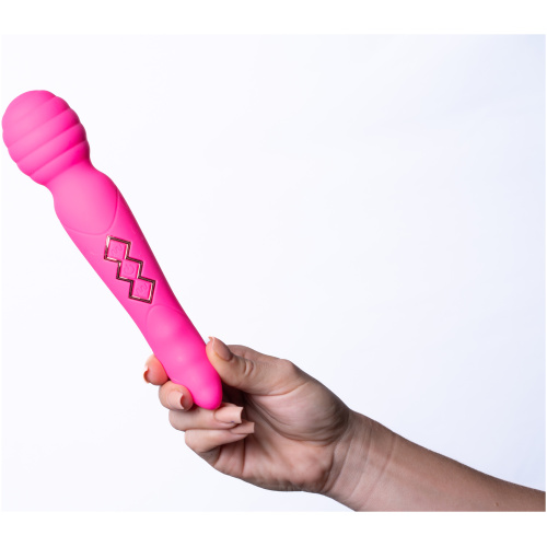 Zoe Twisty Dual Vibrating Pleasure Wand - Pink