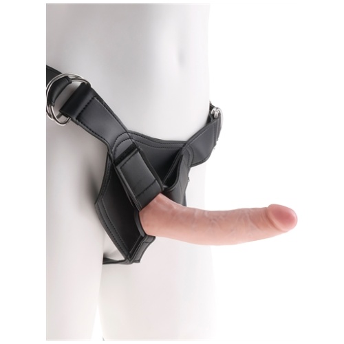 King Cock Strap on Harness With 7 Inch Cock - Flesh