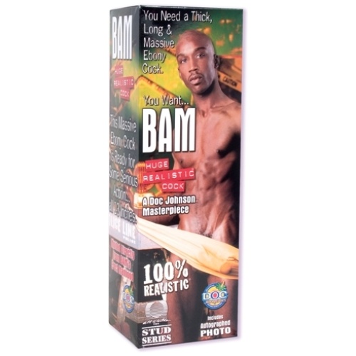 Bam Huge 13 Inch Realistic Cock With Removable Vac-U-Lock Suction Cup