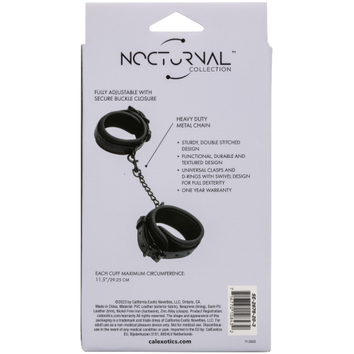 Nocturnal Collection Ankle Cuffs - Black