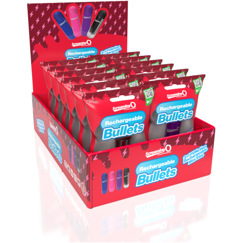 Screaming O Rechargeable Bullets in Pop Box -  Assorted