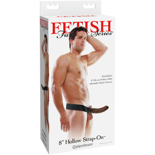 Fetish Fantasy Series 8 Inch Hollow Strap-on - Brown