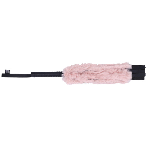 Brat Faux Fur Flogger - Pink/black