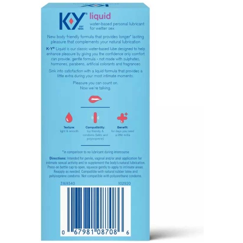 K-Y Liquid 2.5 Oz Bottle