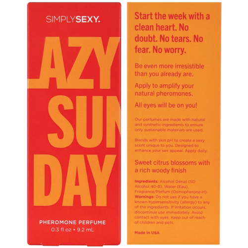 Simply Sexy Pheromone Perfume - Lazy Sunday 0.3 Oz