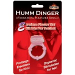 Humm Dinger Vibrating Penis Ring Clitoral Stimulator - Magenta