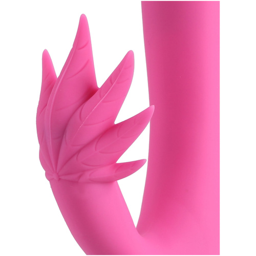 Maui 420 Series - Dual Motor G-Spot Pot Leaf - Rechargeable Vibrator - Pink