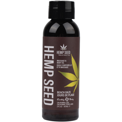 Hemp Seed Massage and Body Oil - Beach Daze 2 Fl. Oz/ 60ml