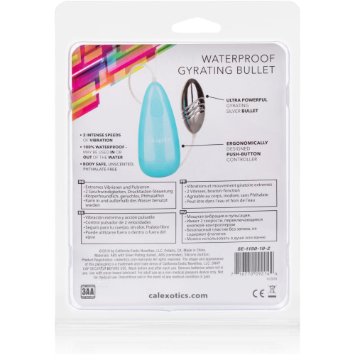 Waterproof Gyrating Bullet - Blue